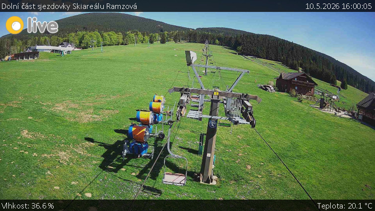 Horské atrakce Ramzová - Dolní část sjezdovky Skiareálu Ramzová - 10.5.2026 v 16:00