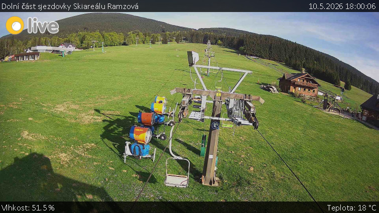 Horské atrakce Ramzová - Dolní část sjezdovky Skiareálu Ramzová - 10.5.2026 v 18:00