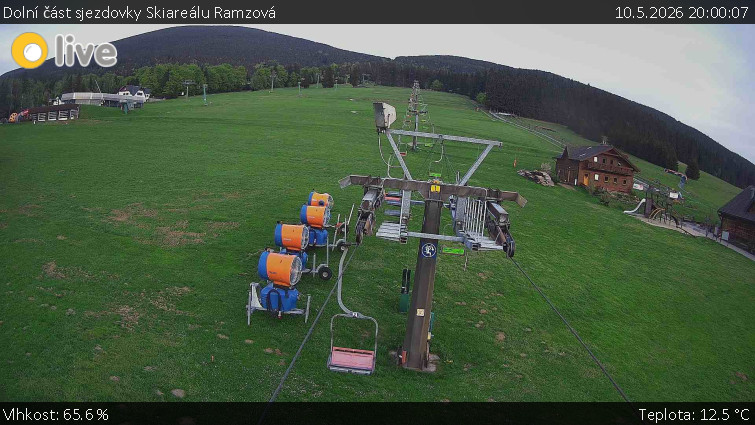 Horské atrakce Ramzová - Dolní část sjezdovky Skiareálu Ramzová - 10.5.2026 v 20:00