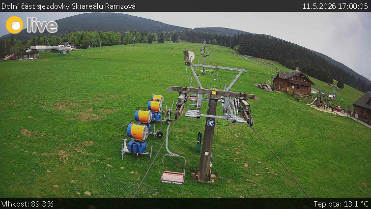 Horské atrakce Ramzová - Dolní část sjezdovky Skiareálu Ramzová - 11.5.2026 v 17:00