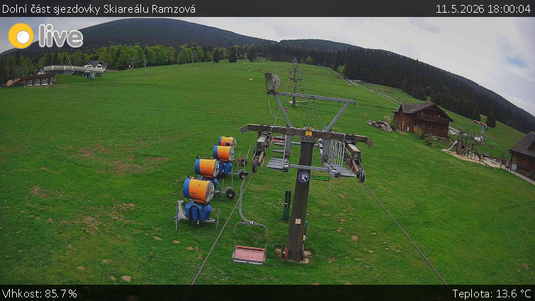 Horské atrakce Ramzová - Dolní část sjezdovky Skiareálu Ramzová - 11.5.2026 v 18:00