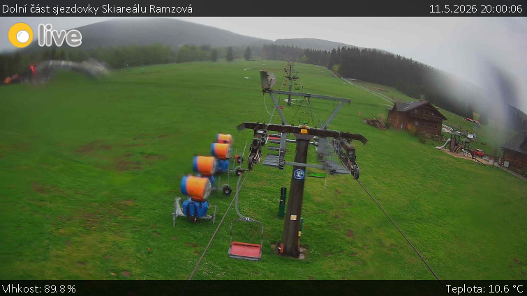 Horské atrakce Ramzová - Dolní část sjezdovky Skiareálu Ramzová - 11.5.2026 v 20:00