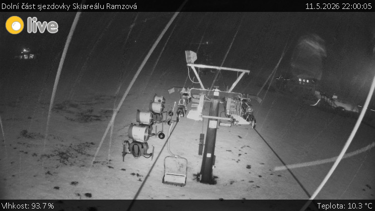 Horské atrakce Ramzová - Dolní část sjezdovky Skiareálu Ramzová - 11.5.2026 v 22:00