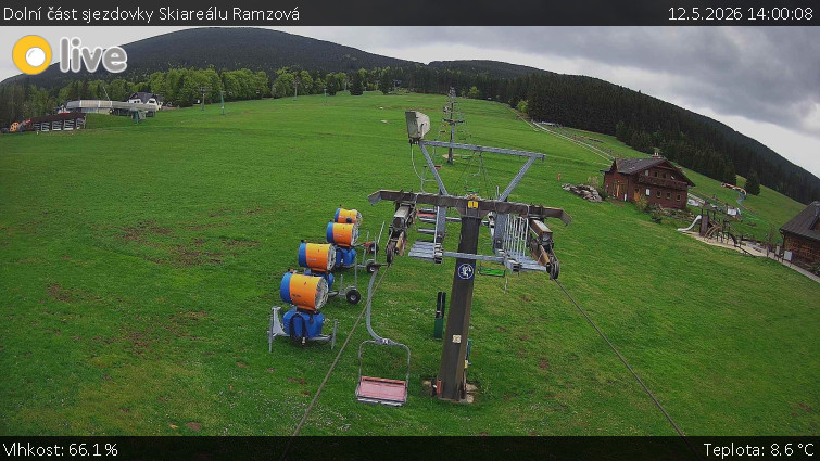 Horské atrakce Ramzová - Dolní část sjezdovky Skiareálu Ramzová - 12.5.2026 v 14:00