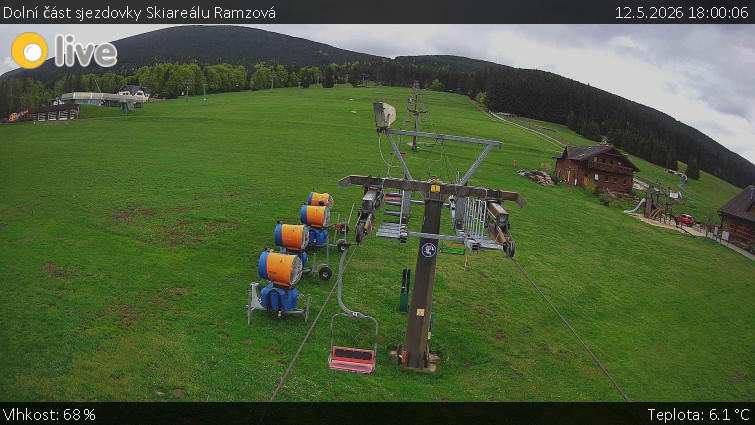 Horské atrakce Ramzová - Dolní část sjezdovky Skiareálu Ramzová - 12.5.2026 v 18:00