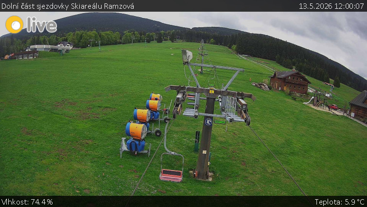 Horské atrakce Ramzová - Dolní část sjezdovky Skiareálu Ramzová - 13.5.2026 v 12:00