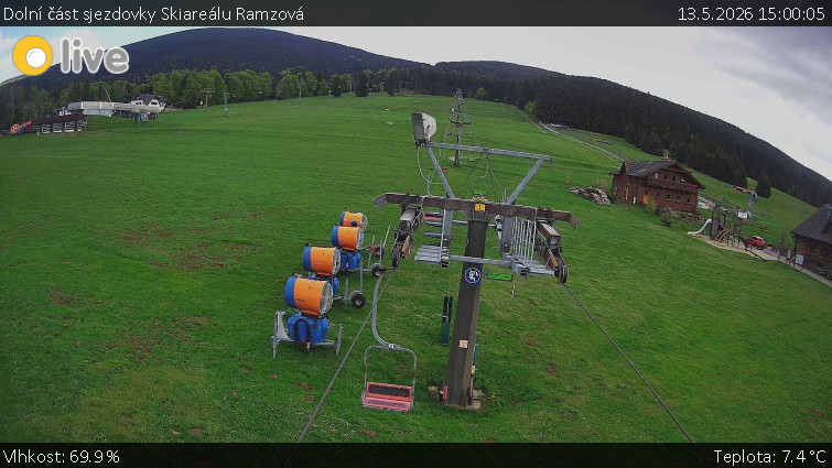 Horské atrakce Ramzová - Dolní část sjezdovky Skiareálu Ramzová - 13.5.2026 v 15:00