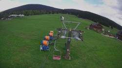 Dolní část sjezdovky Skiareálu Ramzová