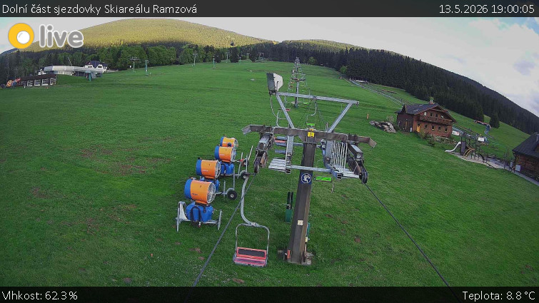 Horské atrakce Ramzová - Dolní část sjezdovky Skiareálu Ramzová - 13.5.2026 v 19:00