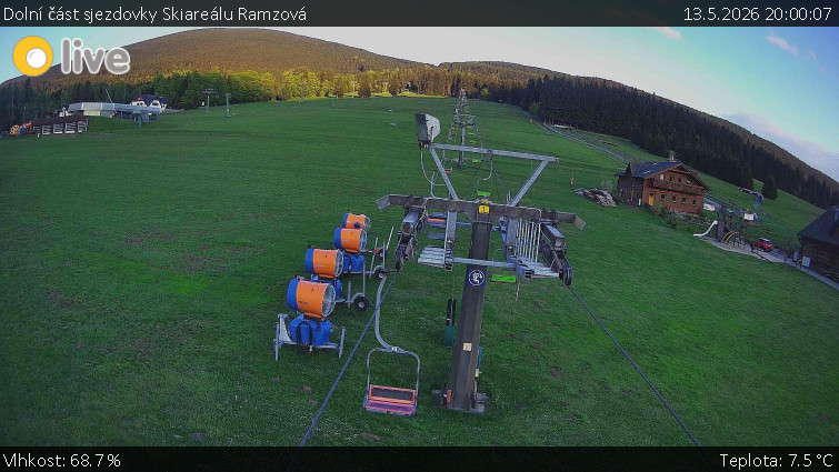 Horské atrakce Ramzová - Dolní část sjezdovky Skiareálu Ramzová - 13.5.2026 v 20:00