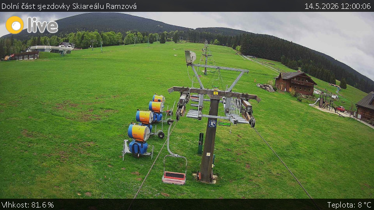 Horské atrakce Ramzová - Dolní část sjezdovky Skiareálu Ramzová - 14.5.2026 v 12:00