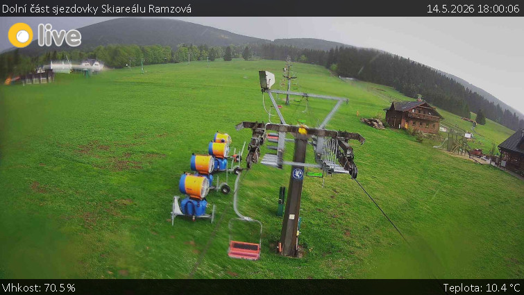 Horské atrakce Ramzová - Dolní část sjezdovky Skiareálu Ramzová - 14.5.2026 v 18:00