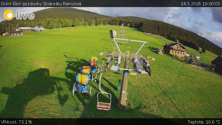 Horské atrakce Ramzová - Dolní část sjezdovky Skiareálu Ramzová - 14.5.2026 v 19:00