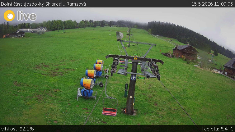 Horské atrakce Ramzová - Dolní část sjezdovky Skiareálu Ramzová - 15.5.2026 v 11:00
