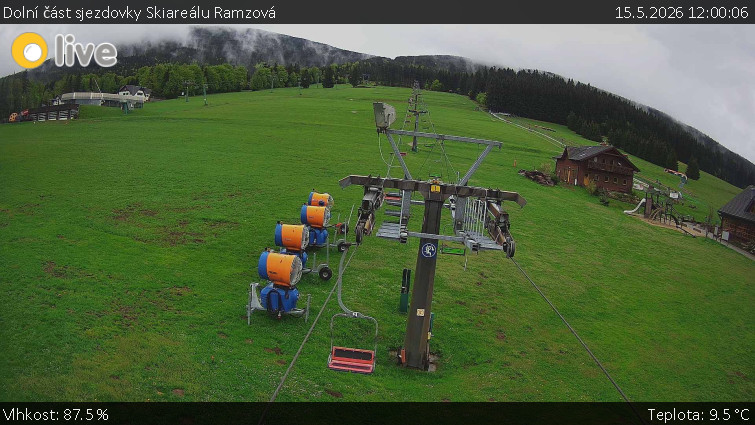 Horské atrakce Ramzová - Dolní část sjezdovky Skiareálu Ramzová - 15.5.2026 v 12:00