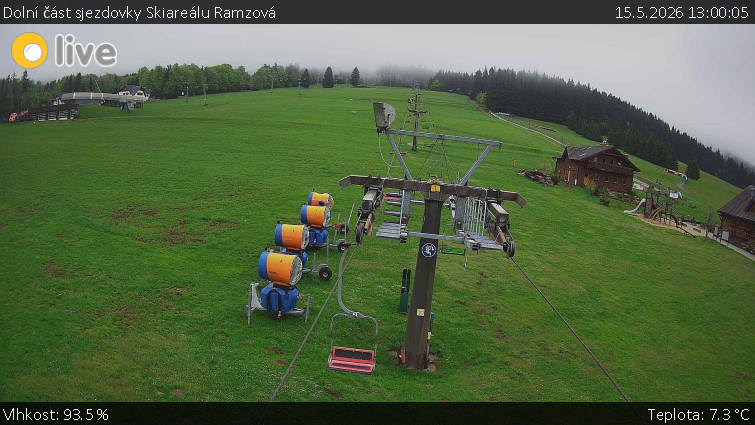 Horské atrakce Ramzová - Dolní část sjezdovky Skiareálu Ramzová - 15.5.2026 v 13:00