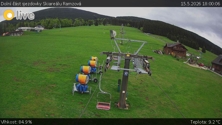 Horské atrakce Ramzová - Dolní část sjezdovky Skiareálu Ramzová - 15.5.2026 v 18:00