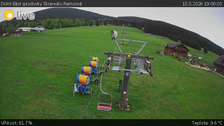 Horské atrakce Ramzová - Dolní část sjezdovky Skiareálu Ramzová - 15.5.2026 v 19:00