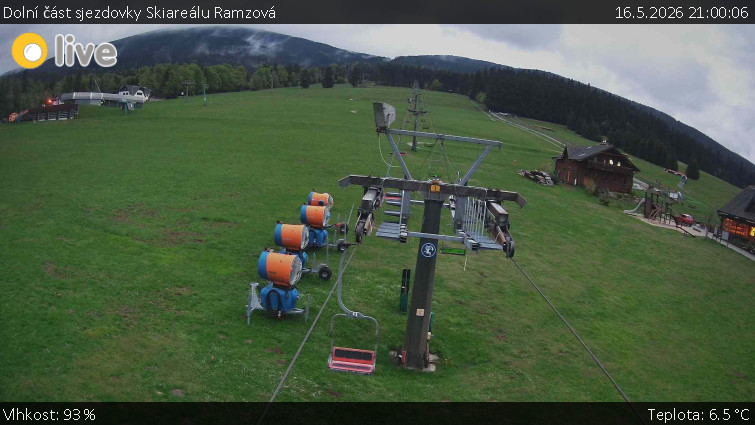 Horské atrakce Ramzová - Dolní část sjezdovky Skiareálu Ramzová - 16.5.2026 v 21:00