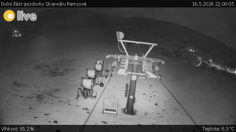 Horské atrakce Ramzová - Dolní část sjezdovky Skiareálu Ramzová - 16.5.2026 v 22:00