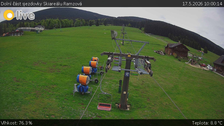 Horské atrakce Ramzová - Dolní část sjezdovky Skiareálu Ramzová - 17.5.2026 v 10:00