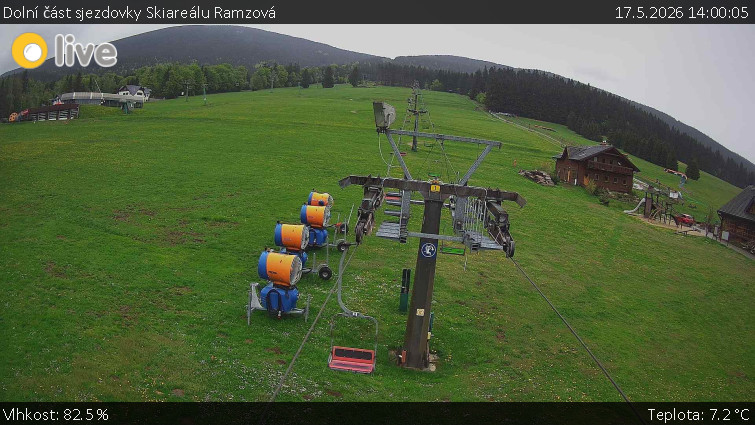 Horské atrakce Ramzová - Dolní část sjezdovky Skiareálu Ramzová - 17.5.2026 v 14:00