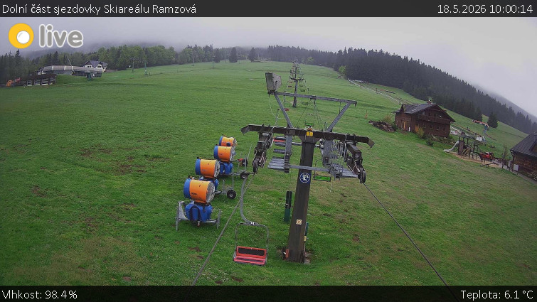 Horské atrakce Ramzová - Dolní část sjezdovky Skiareálu Ramzová - 18.5.2026 v 10:00