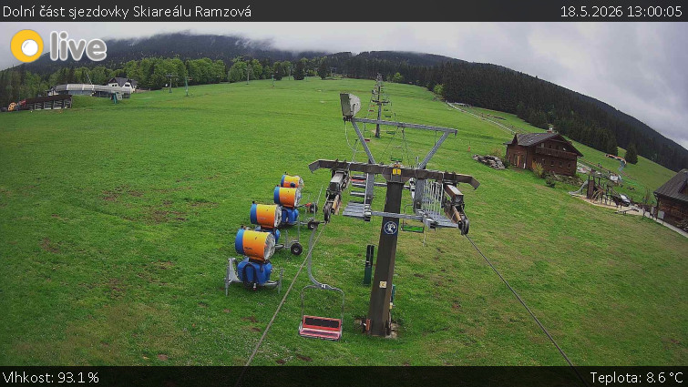 Horské atrakce Ramzová - Dolní část sjezdovky Skiareálu Ramzová - 18.5.2026 v 13:00