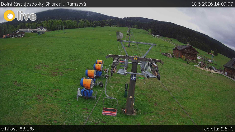 Horské atrakce Ramzová - Dolní část sjezdovky Skiareálu Ramzová - 18.5.2026 v 14:00