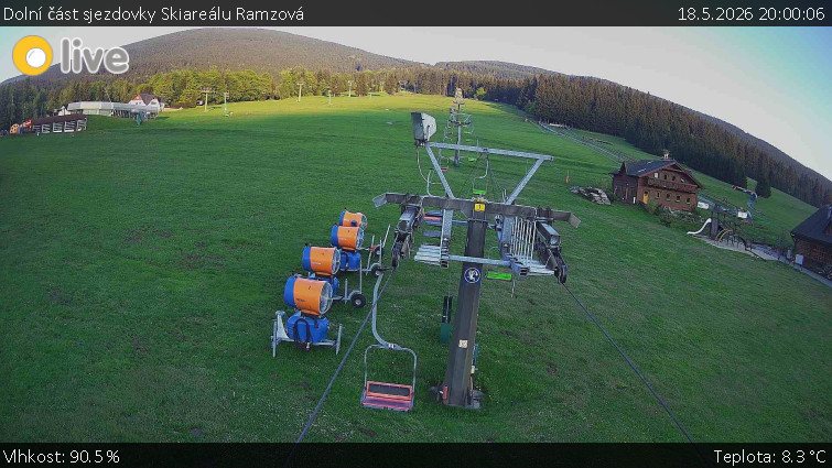 Horské atrakce Ramzová - Dolní část sjezdovky Skiareálu Ramzová - 18.5.2026 v 20:00