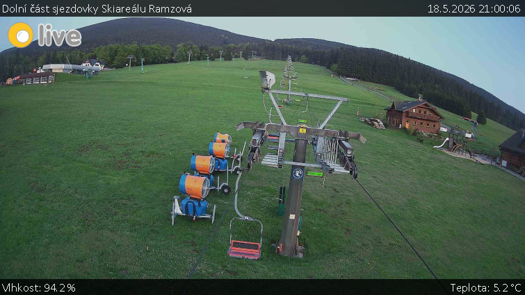 Horské atrakce Ramzová - Dolní část sjezdovky Skiareálu Ramzová - 18.5.2026 v 21:00