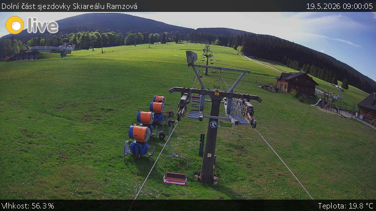 Horské atrakce Ramzová - Dolní část sjezdovky Skiareálu Ramzová - 19.5.2026 v 09:00