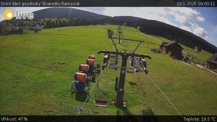 Horské atrakce Ramzová - Dolní část sjezdovky Skiareálu Ramzová - 19.5.2026 v 10:00