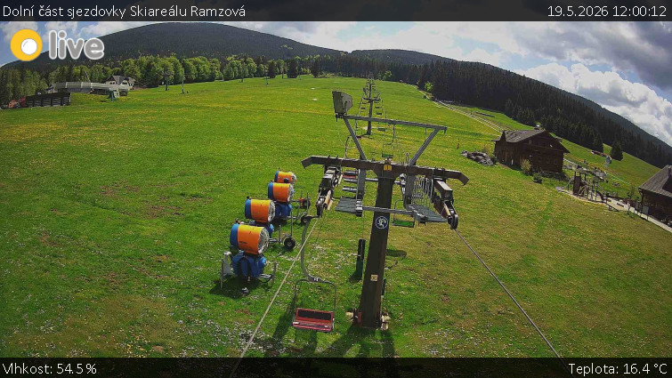 Horské atrakce Ramzová - Dolní část sjezdovky Skiareálu Ramzová - 19.5.2026 v 12:00