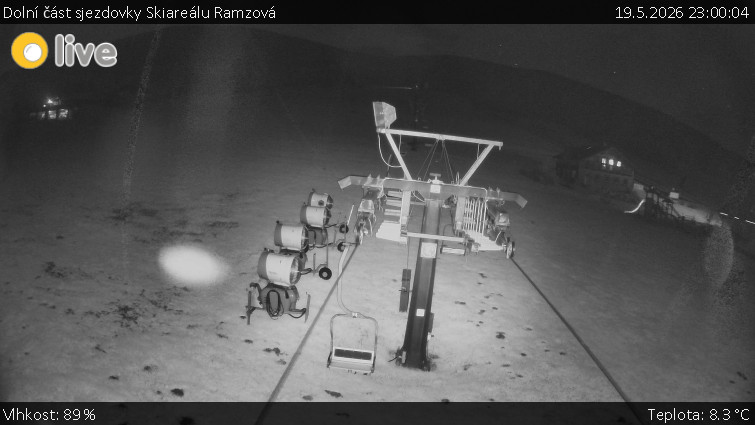 Horské atrakce Ramzová - Dolní část sjezdovky Skiareálu Ramzová - 19.5.2026 v 23:00
