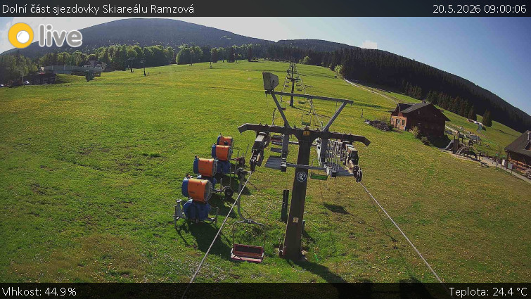 Horské atrakce Ramzová - Dolní část sjezdovky Skiareálu Ramzová - 20.5.2026 v 09:00