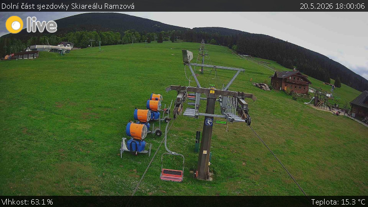 Horské atrakce Ramzová - Dolní část sjezdovky Skiareálu Ramzová - 20.5.2026 v 18:00