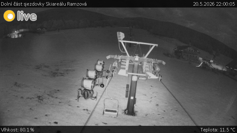 Horské atrakce Ramzová - Dolní část sjezdovky Skiareálu Ramzová - 20.5.2026 v 22:00
