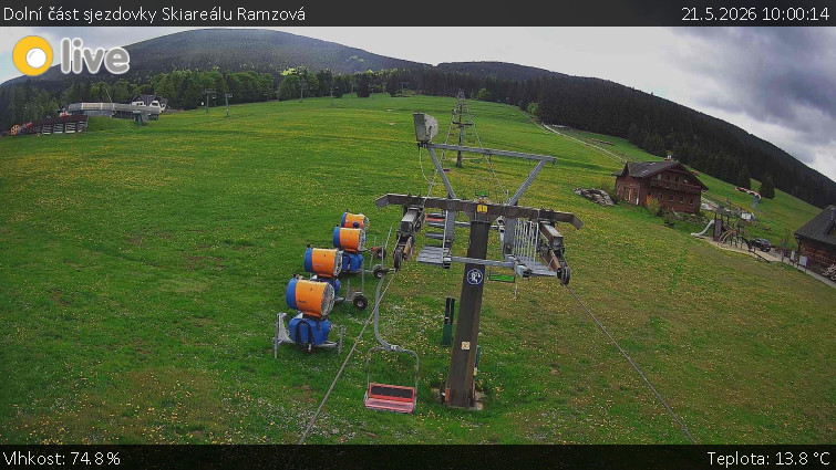 Horské atrakce Ramzová - Dolní část sjezdovky Skiareálu Ramzová - 21.5.2026 v 10:00