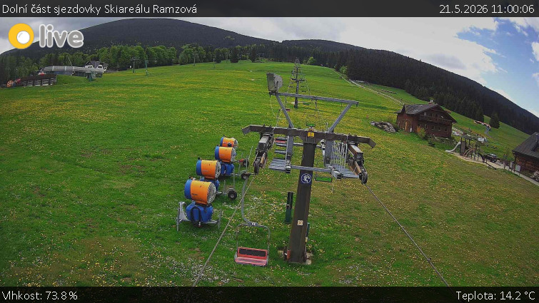 Horské atrakce Ramzová - Dolní část sjezdovky Skiareálu Ramzová - 21.5.2026 v 11:00