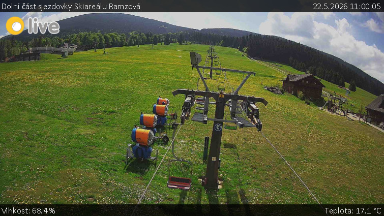 Horské atrakce Ramzová - Dolní část sjezdovky Skiareálu Ramzová - 22.5.2026 v 11:00