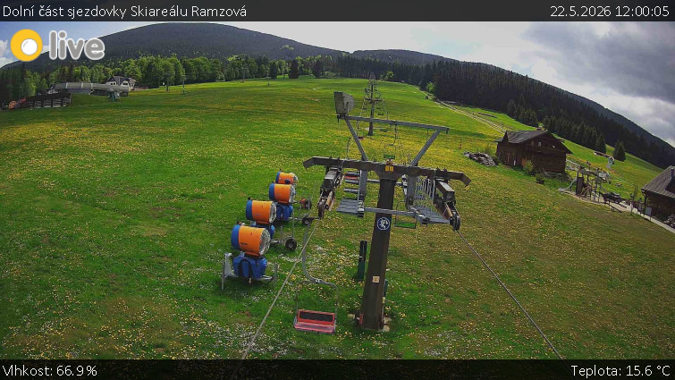 Horské atrakce Ramzová - Dolní část sjezdovky Skiareálu Ramzová - 22.5.2026 v 12:00