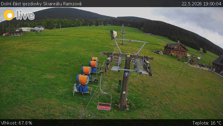 Horské atrakce Ramzová - Dolní část sjezdovky Skiareálu Ramzová - 22.5.2026 v 19:00