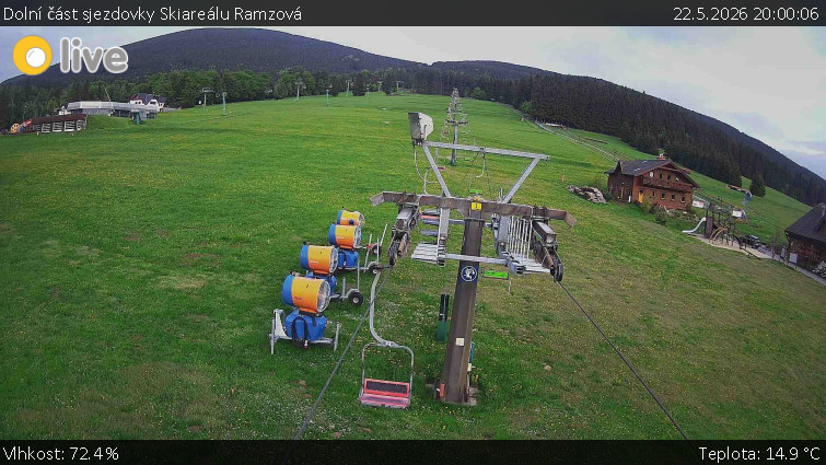 Horské atrakce Ramzová - Dolní část sjezdovky Skiareálu Ramzová - 22.5.2026 v 20:00