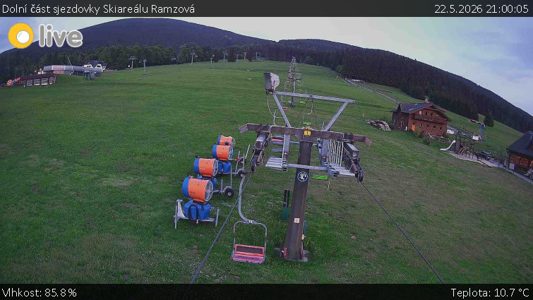 Horské atrakce Ramzová - Dolní část sjezdovky Skiareálu Ramzová - 22.5.2026 v 21:00