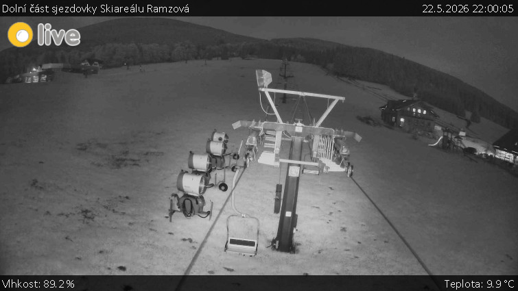 Horské atrakce Ramzová - Dolní část sjezdovky Skiareálu Ramzová - 22.5.2026 v 22:00
