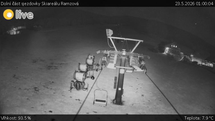 Horské atrakce Ramzová - Dolní část sjezdovky Skiareálu Ramzová - 23.5.2026 v 01:00