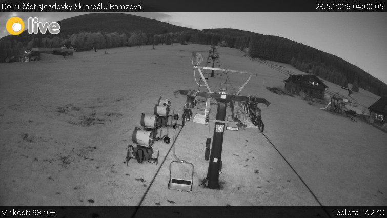 Horské atrakce Ramzová - Dolní část sjezdovky Skiareálu Ramzová - 23.5.2026 v 04:00