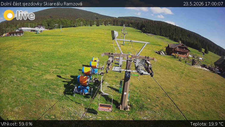 Horské atrakce Ramzová - Dolní část sjezdovky Skiareálu Ramzová - 23.5.2026 v 17:00