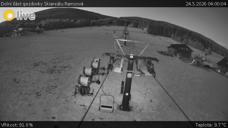 Horské atrakce Ramzová - Dolní část sjezdovky Skiareálu Ramzová - 24.5.2026 v 04:00